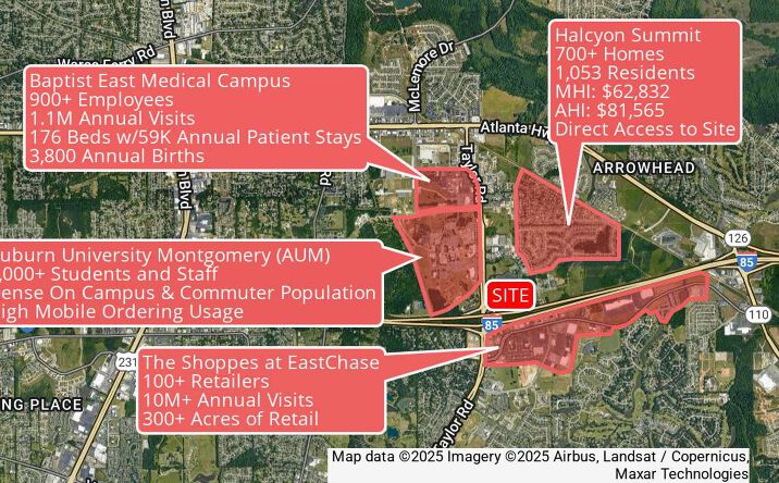 Pictures of Land property located at 7690 Halcyon Summit Dr, Montgomery, AL 36117 for sales - image #1
