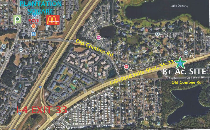 Pictures of Land property located at Corner Old Combee Road and SR 33, Lakeland, FL 33805 for sales - image #1