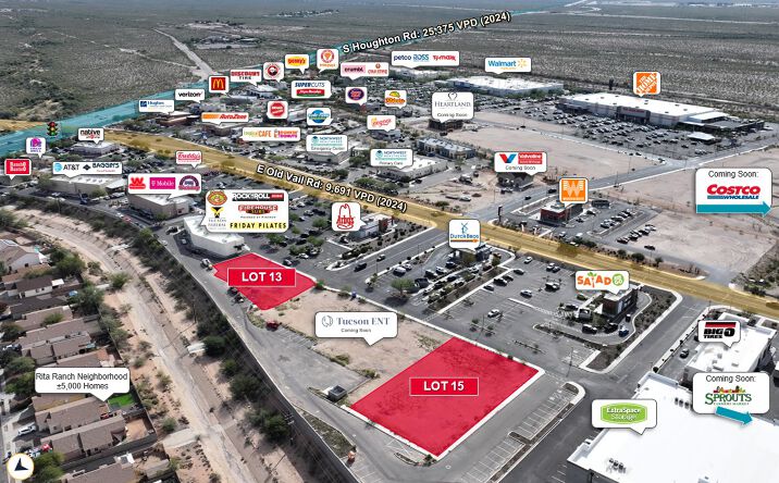 Pictures of Land property located at NWC Houghton & Old Vail Road, Tucson, AZ 85747 for sales - image #1