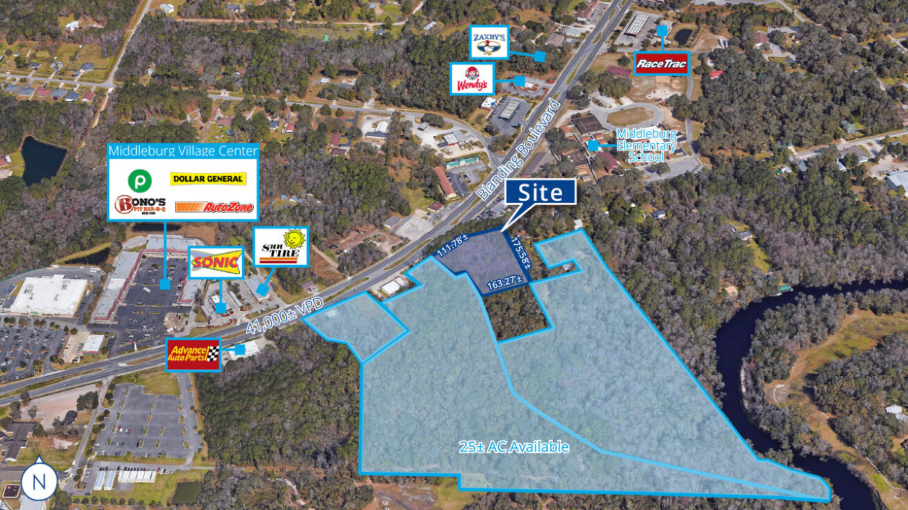 Pictures of Retail property located at 2575 Blanding Blvd, Middleburg, FL 32068 for sales - image #1