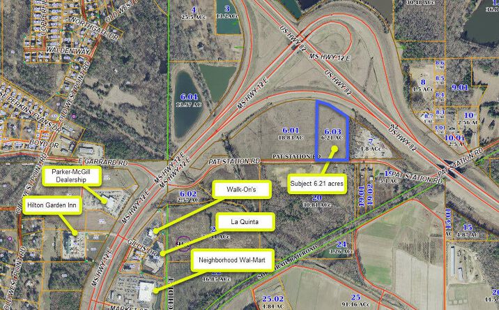 Pictures of Land property located at Pat Station Rd / Hwy 12 E, Starkville, MS 39759 for sales - image #1