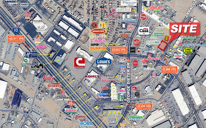 Pictures of Land property located at 1341 Zaragoza Rd, El Paso, TX 79936 for sales - image #1
