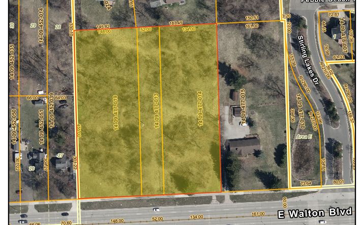 Pictures of Land property located at 713 Walton Blvd., Pontiac, MI 48340 for sales - image #1