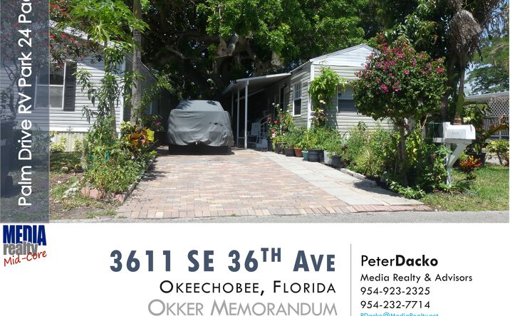 Pictures of Mobile Home Park property located at 3611 SE 36 Ave, Okeechobee, FL 34974 for sales - image #1