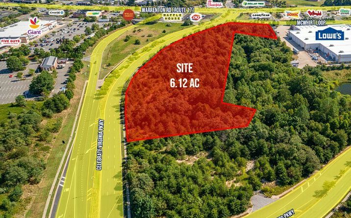 Pictures of Land property located at Celebrate Virginia Parkway and McWhirt Loop, Parcel 11 A, Fredericksburg, VA 22406 for sales - image #1