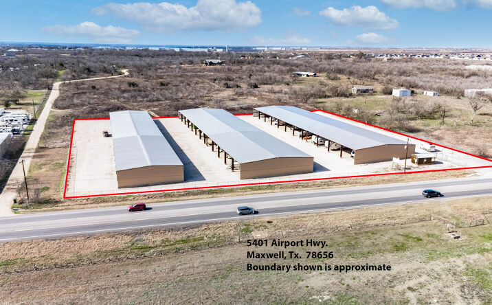 Pictures of Business for Sale, Self Storage property located at 5485 Airport Hwy 21, Maxwell, TX 78656 for sales - image #1