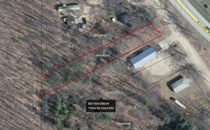 Pictures of Land property located at 475 N Clare Ave, Harrison, MI 48625 for sales - image #1