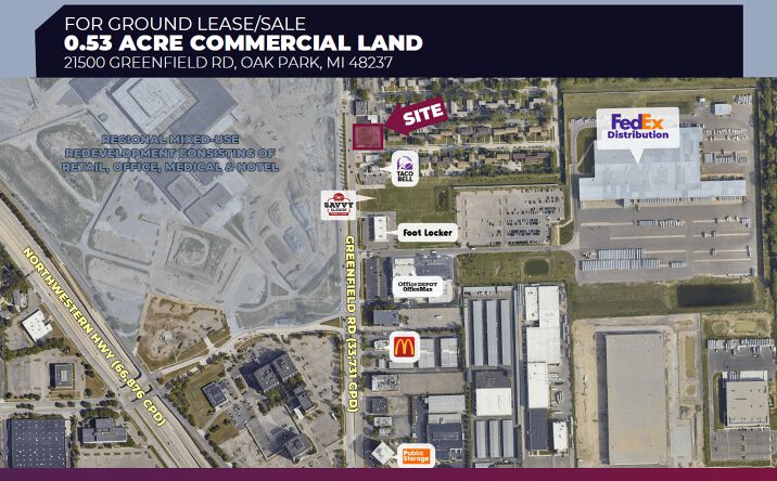 Pictures of Land property located at 21500 Greenfield Rd, Oak Park, MI 48237 for sales - image #1