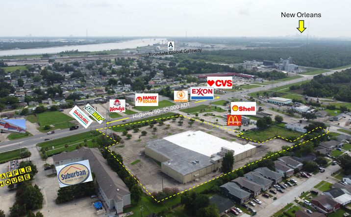 Pictures of Retail, Industrial, Mixed Use, Self Storage property located at 3001 US-90, Avondale, LA 70094 for sales - image #1