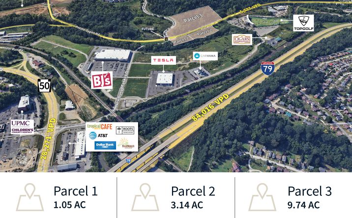 Pictures of Land, Retail property located at Presto Sygan Rd & Newbury Market Dr, South Fayette, PA 15017 for sales - image #1