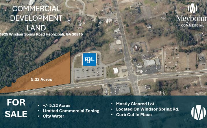 Pictures of Land property located at 4925 Windsor Spring Rd, Hephzibah, GA 30815 for sales - image #1