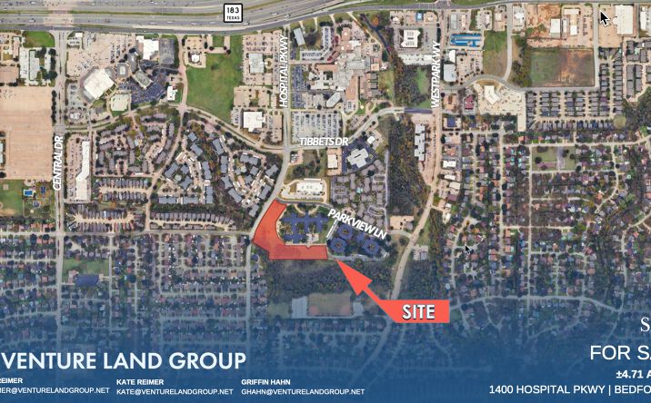 Pictures of Land property located at 1400 Hospital Parkway, Bedford, TX 76022 for sales - image #1
