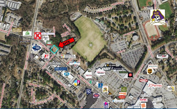 Pictures of Land property located at 113 E Arlington Blvd, Greenville, NC 27858 for sales - image #1