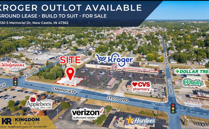 Pictures of Land property located at 120 S Memorial Dr, New Castle, IN 47362 for sales - image #1
