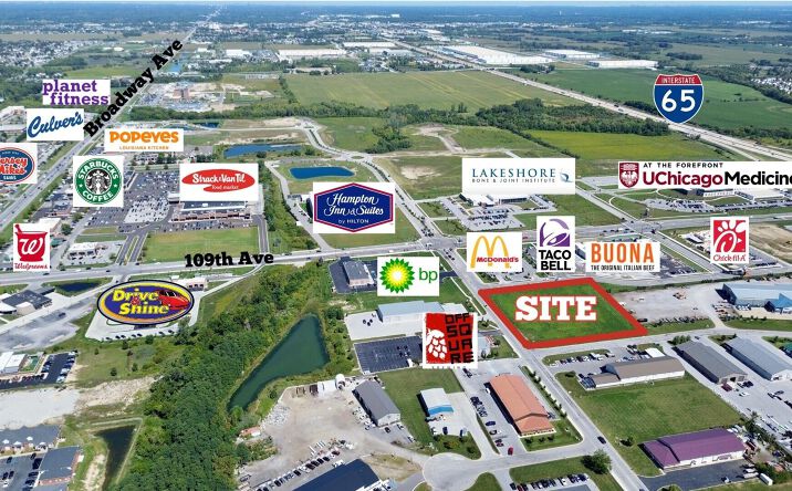 Pictures of Land property located at 10935-11005 Delaware Pkwy, Crown Point, IN 46307 for sales - image #1