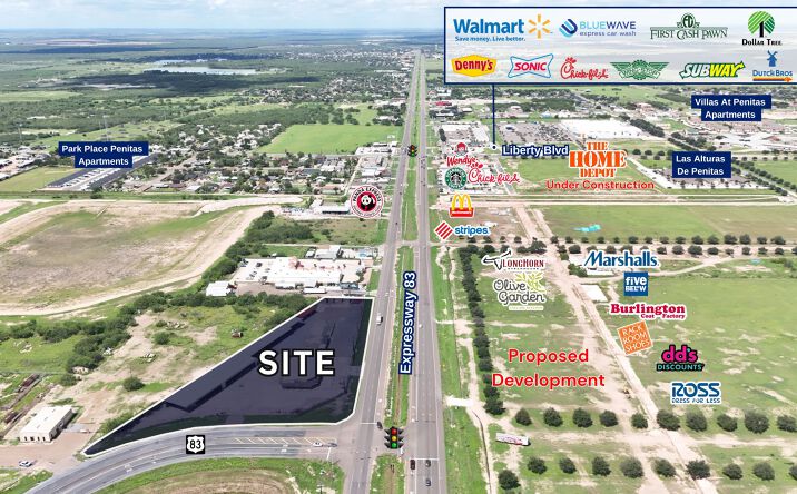 Pictures of Land property located at 2400 Expressway 83, Penitas, TX 78576 for sales - image #1