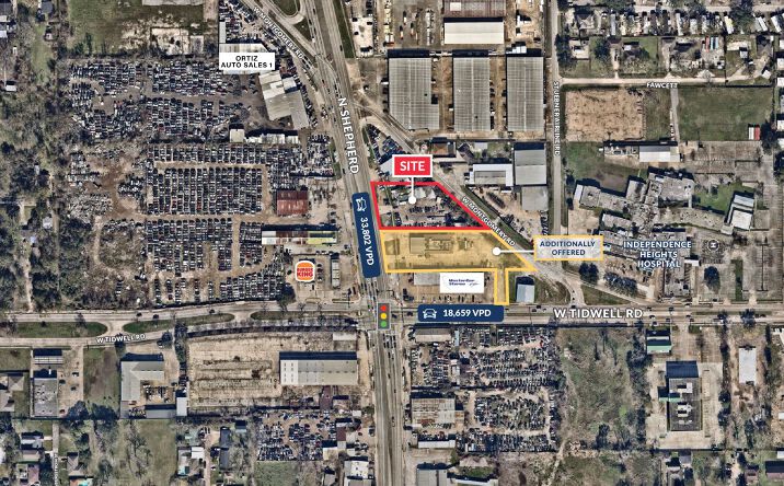 Pictures of Land property located at 5626 N Shepherd Dr, Houston, TX 77091 for sales - image #1