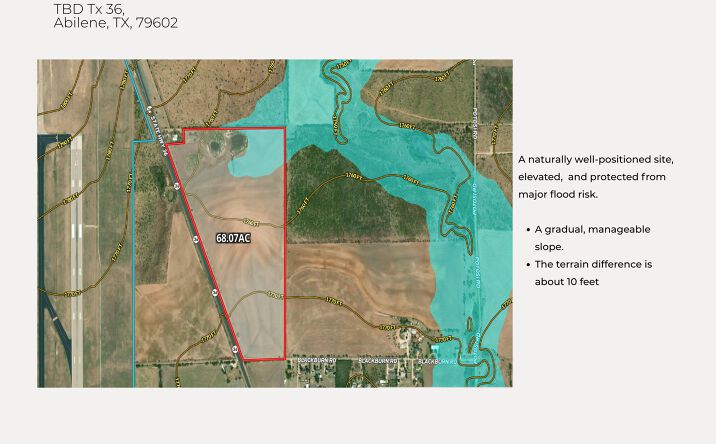 Pictures of Land property located at 68.07AC TBD TX 36, Abilene, TX 79602 for sales - image #1