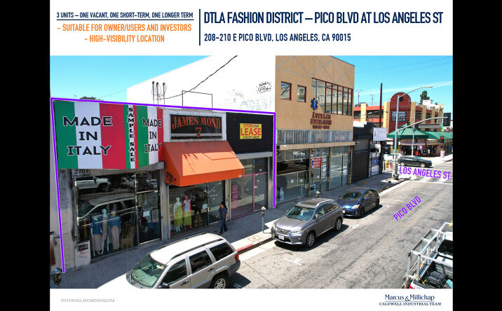 Pictures of Retail property located at 208-210 E Pico Blvd, Los Angeles, CA 90015 for sales - image #1