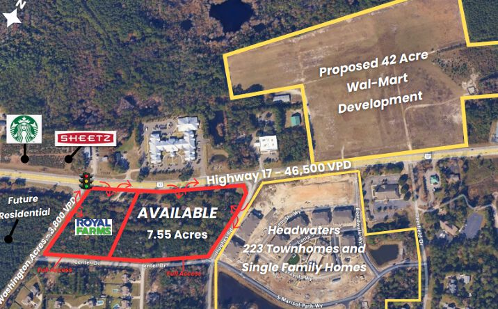 Pictures of Land property located at 13854 US-17, Hampstead, NC 28443 for sales - image #1