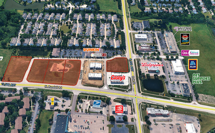 Pictures of Land property located at SEQ Randall Road and Oak Street, North Aurora, IL 60542 for sales - image #1