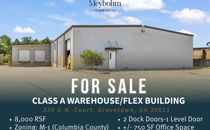 Pictures of Industrial property located at 320 UN Court, Grovetown, GA 30813 for sales - image #1
