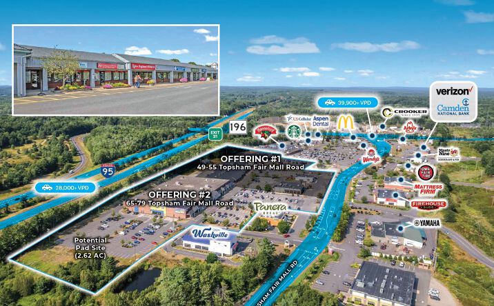 Pictures of Retail property located at 65-79 Topsham Fair Mall Road, Topsham, ME 04086 for sales - image #1
