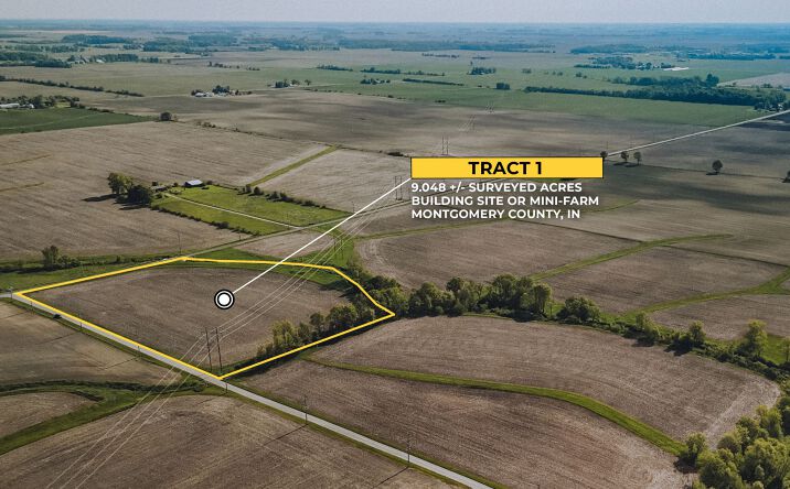 Pictures of Land property located at W 500 N & N 275 W, Crawfordsville, IN 47993 for sales - image #1