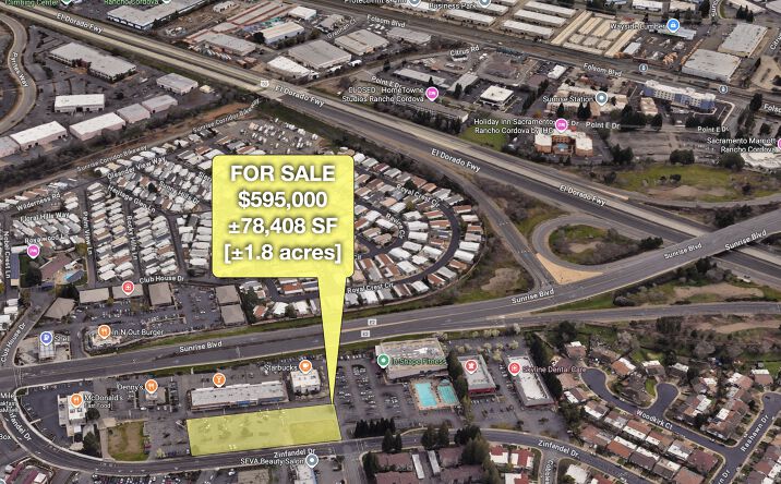 Pictures of Land, Retail property located at 1969 Zinfandel Dr, Rancho Cordova, CA 95670 for sales - image #1
