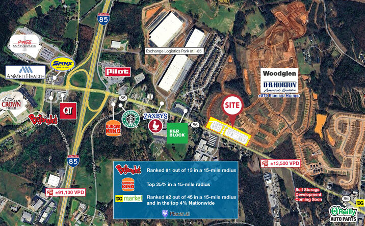 Pictures of Land, Retail property located at 1505 SC-86, Piedmont, SC 29673 for sales - image #1