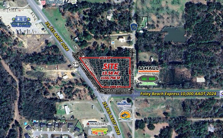 Pictures of Land property located at 15591 AL-59, Foley, AL 36535 for sales - image #1