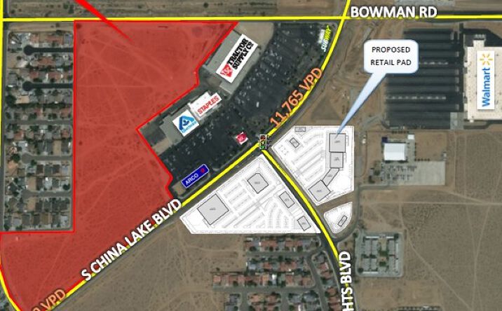 Pictures of Land property located at China Lake Blvd & College Heights Blvd, Ridgecrest, CA 93555 for sales - image #1