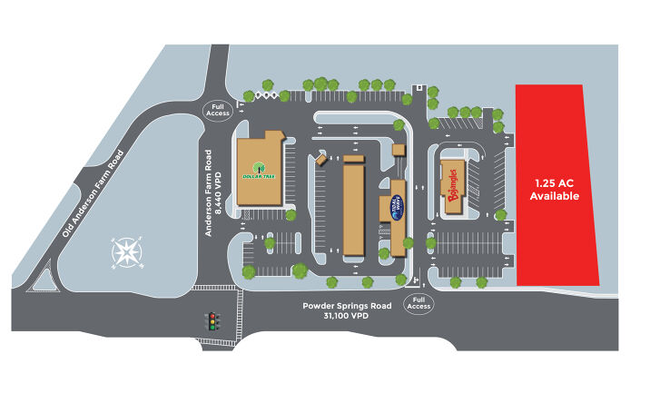Pictures of Land, Retail property located at 2753 Powder Springs Rd, Marietta, GA 30064 for sales - image #1