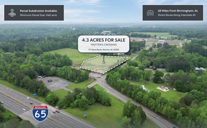 Pictures of Land, Retail property located at 171 Dana Rd, Warrior, AL 35180 for sales - image #1