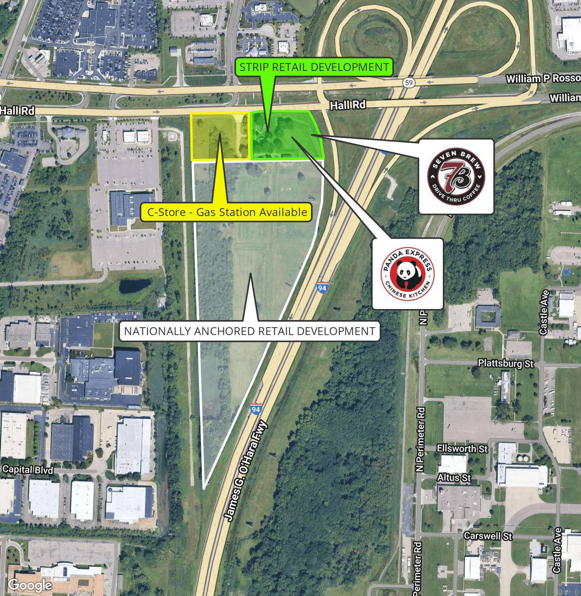 I-94 & Hall Road, Harrison Township, MI 48045 | Crexi.com