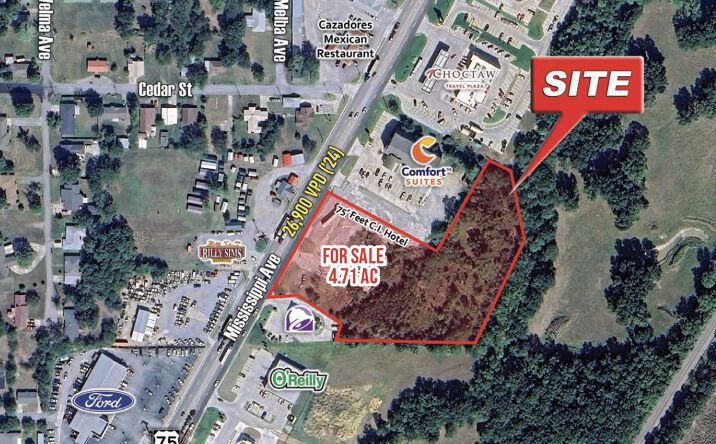 Pictures of Land property located at U.S. HIGHWAY 75 S Mississippi Ave, Atoka, OK 74525 for sales - image #1