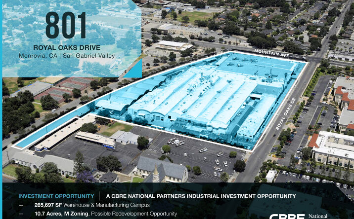 Pictures of Industrial property located at 801 Royal Oaks Dr, Monrovia, CA 91016 for sales - image #1