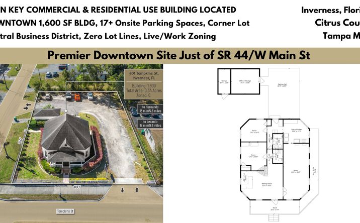 image of property at 401 TOMPKINS ST Inverness FL 34450-4138