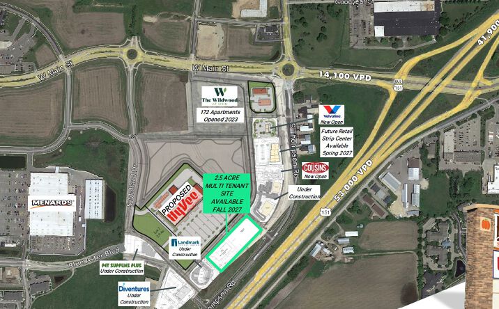 Pictures of Land, Retail property located at N Thompson Rd, Sun Prairie, WI 53590 for sales - image #1
