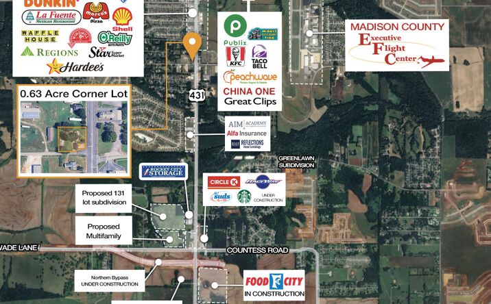Pictures of Land property located at 113 Wells Rd, Meridianville, AL 35759 for sales - image #1