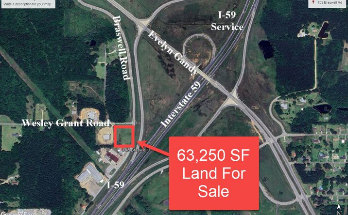 Pictures of Land property located at 105 Braswell Rd, Hattiesburg, MS 39401 for sales - image #1