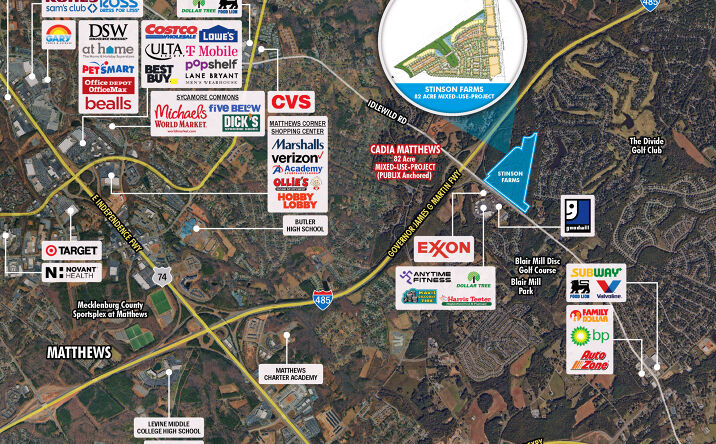 Pictures of Land property located at 15009 Idlewild Rd, Matthews, NC 28104 for sales - image #1