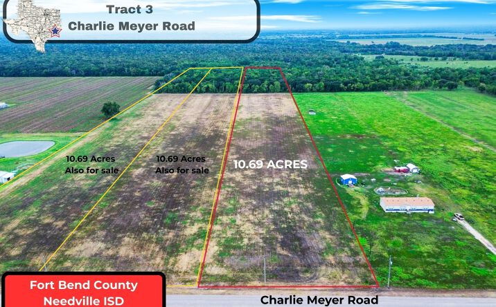 Pictures of Land property located at 000 Charlie Meyer Rd, Damon, TX 77430 for sales - image #1