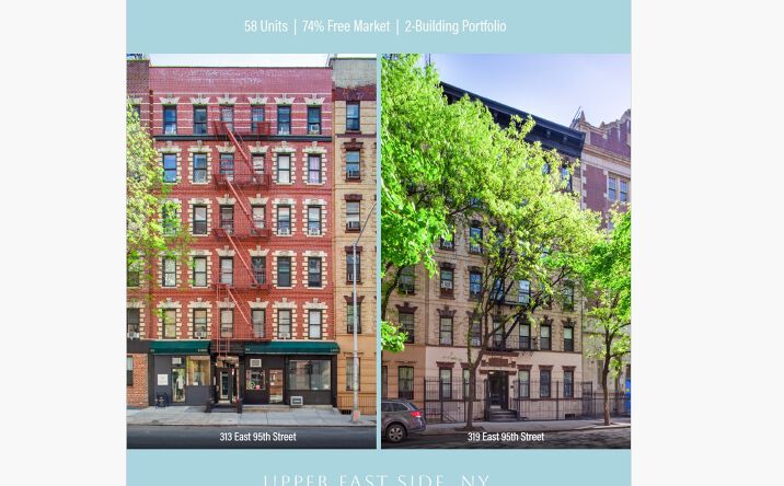 Pictures of Multifamily property located at 313 East 95th Street, New York, NY 10128, 319 East 95th Street, New York, NY 10128 for sales - image #1