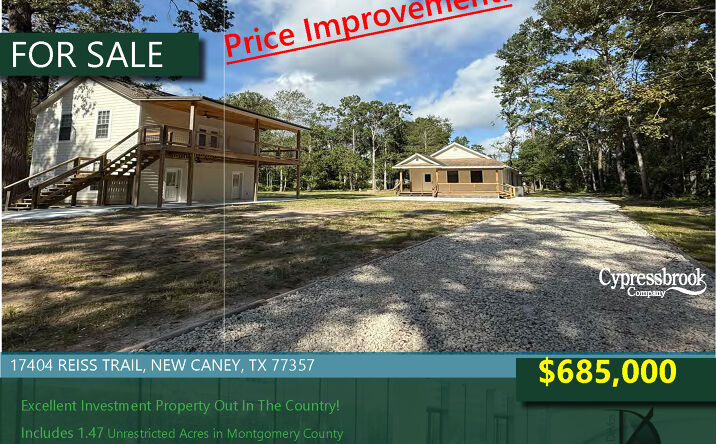 Pictures of Multifamily, Special Purpose property located at 17404 Reiss Trail, New Caney, TX 77357 for sales - image #1