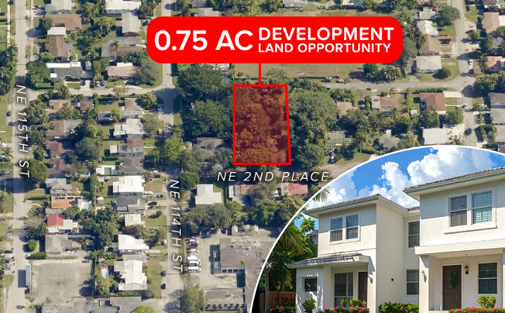 Pictures of Land property located at 11305 NE 2nd Pl, Miami, FL 33161 for sales - image #1