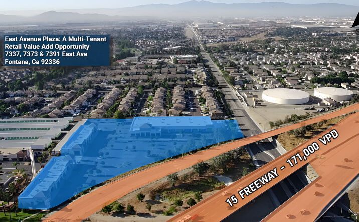 Pictures of Retail property located at 7337, 7373 & 7391 East Ave, Fontana, CA 92336 for sales - image #1