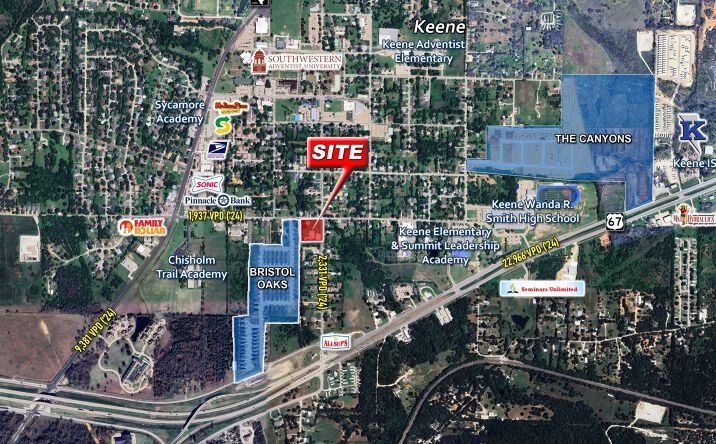 Pictures of Multifamily, Mixed Use, Special Purpose, Senior Living property located at 105 W 4th St, Keene, TX 76059 for sales - image #1
