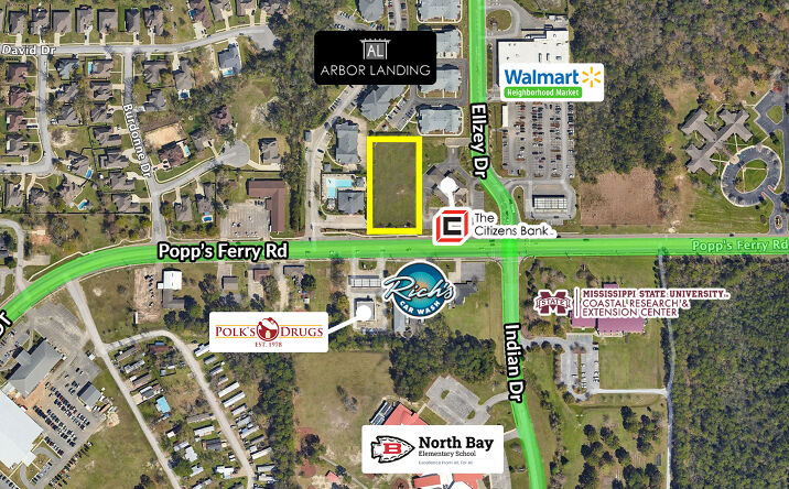 Pictures of Land property located at Popps Ferry Road, Biloxi, MS 39532 for sales - image #1