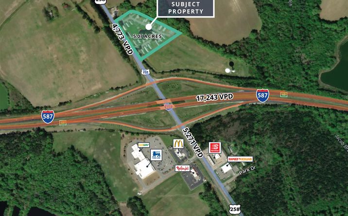 Pictures of Land, Mobile Home Park, Multifamily, Retail property located at 5327 US-258, Farmville, NC 27828 for sales - image #1